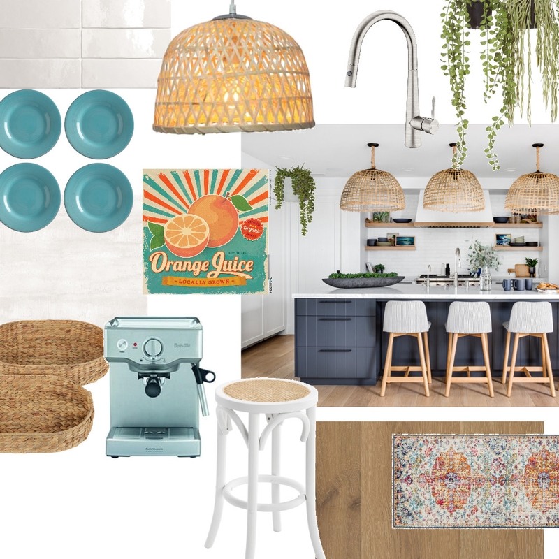 Coastal boho kitchen Mood Board by Jenny Blume design & feng shui on Style Sourcebook