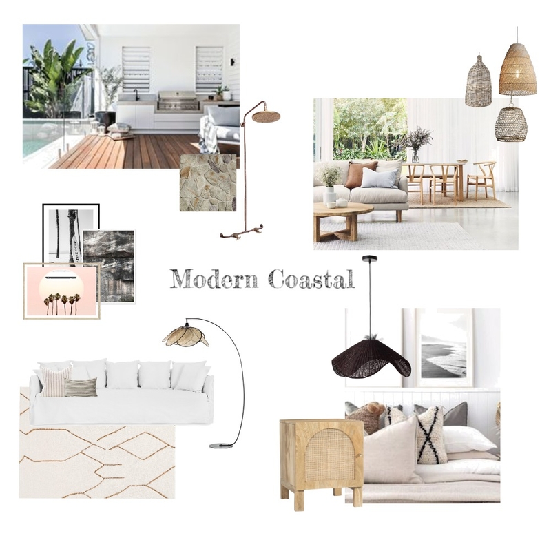 Modern Coastal Mood Board by rshorsfall@gmail.com on Style Sourcebook