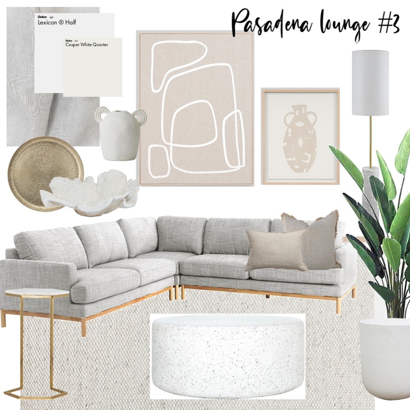 Pasadena Lounge #3 Mood Board by The Property Stylists & Co on Style Sourcebook