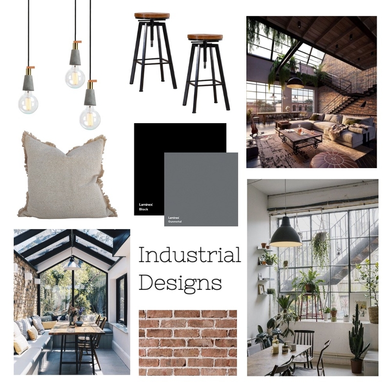 industrial Mood Board by Kate Hackett on Style Sourcebook