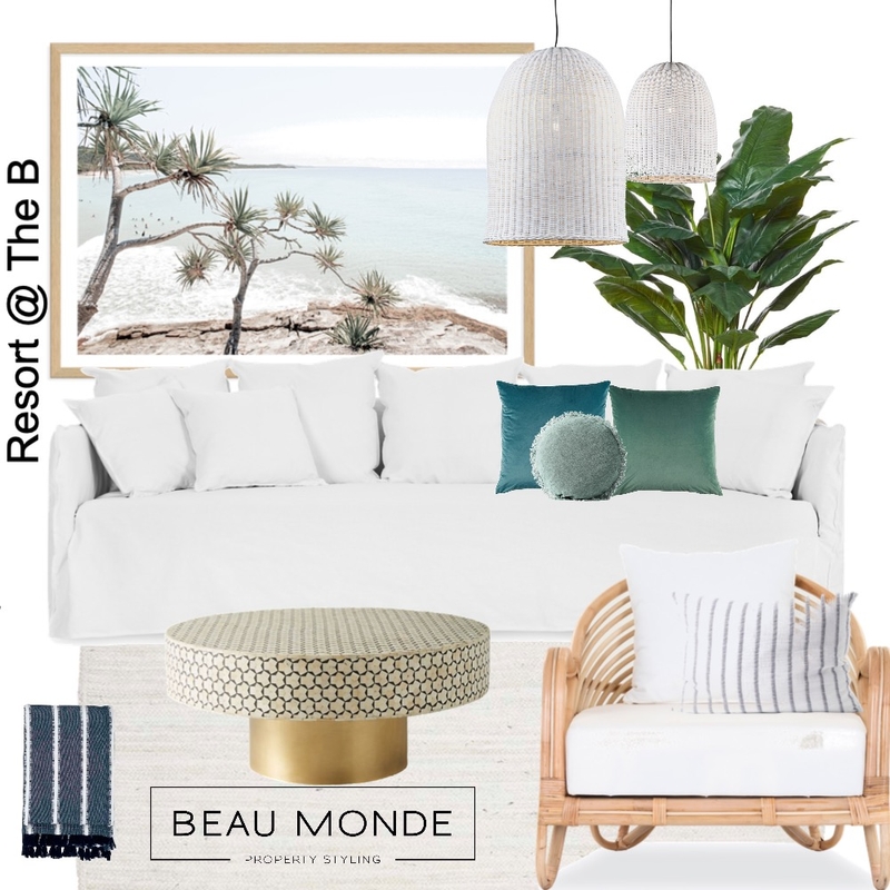 Resort at The B Mood Board by Beau Monde Property Styling on Style Sourcebook