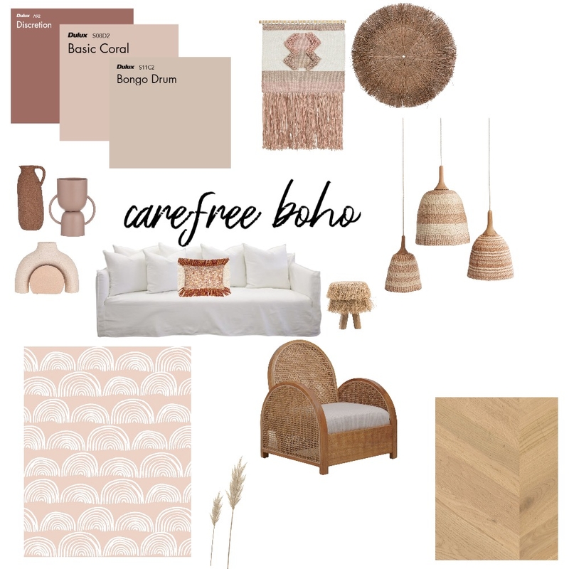 Carefree Boho Mood Board by Viloria Designs on Style Sourcebook