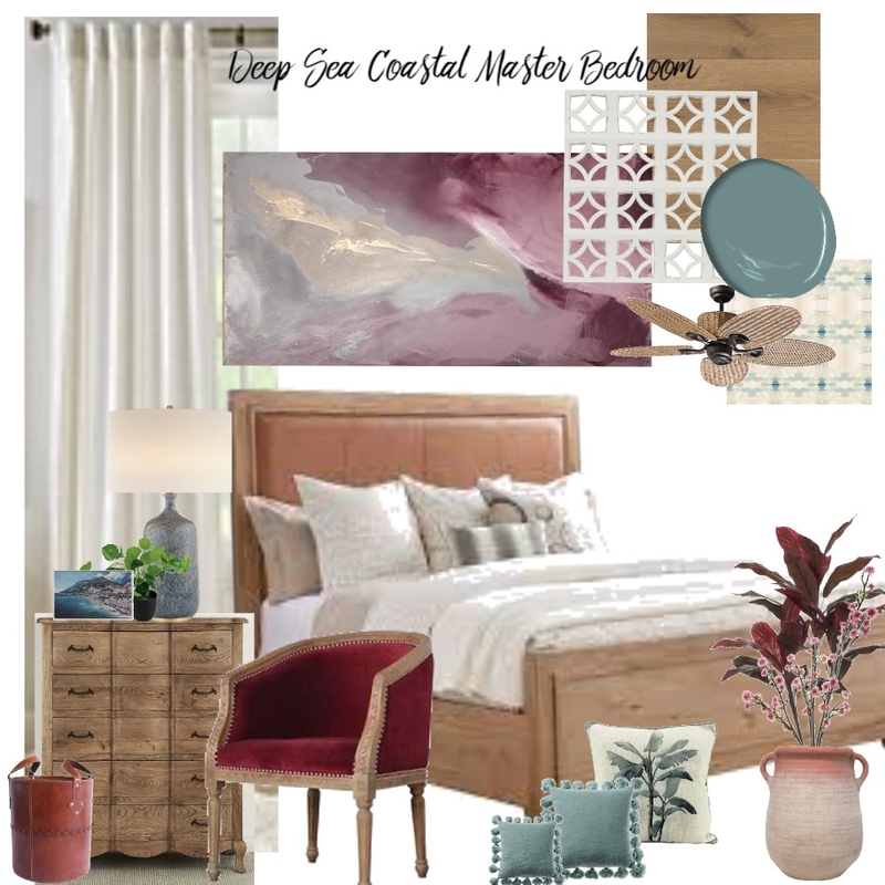 Deep Sea Coastal Master Bedroom Mood Board by Mfors on Style Sourcebook