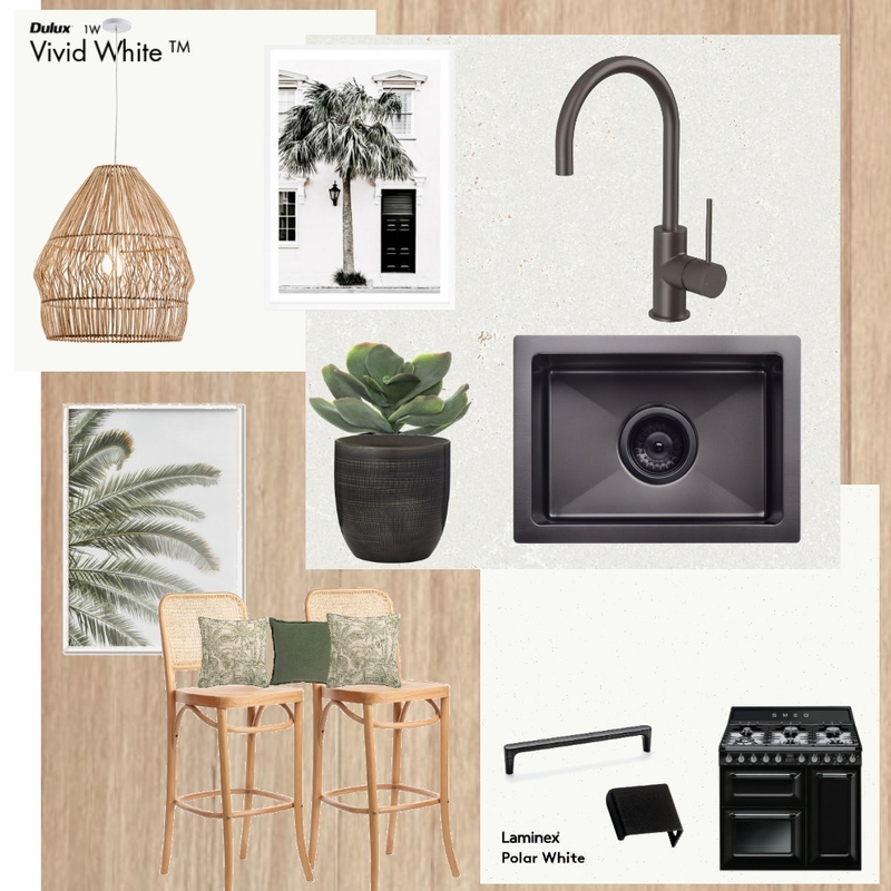 Kitchen Idea 2 Black and coastal Mood Board by tlmartin on Style Sourcebook