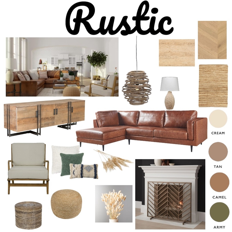 Rustic Mood Board by Jana Wiese on Style Sourcebook