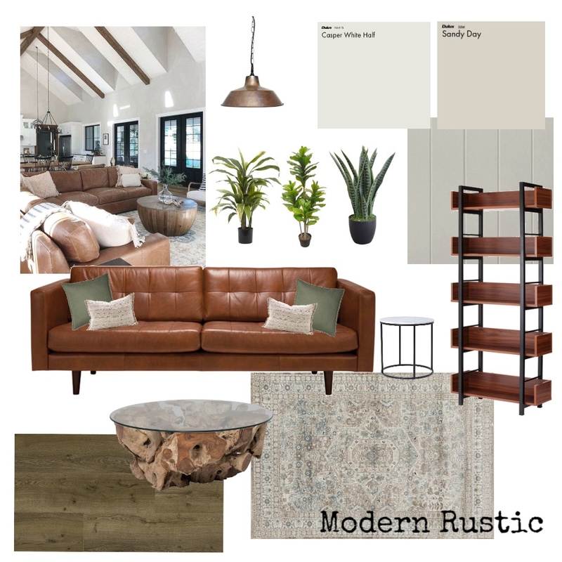 Modern Rustic - IDI Module 3 Mood Board by Tallieleon001 on Style Sourcebook