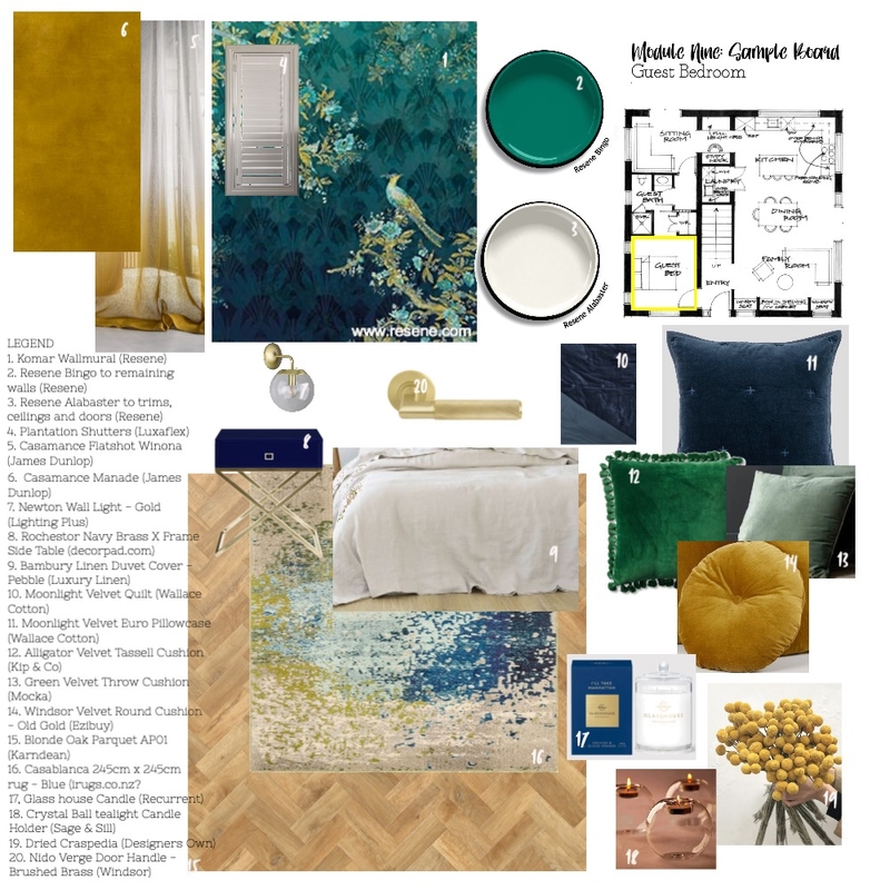 Guest Bedroom Mood Board by fleurwalker on Style Sourcebook