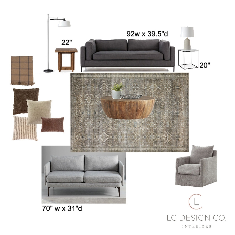 Paulette Living Room Mood Board by LC Design Co. on Style Sourcebook