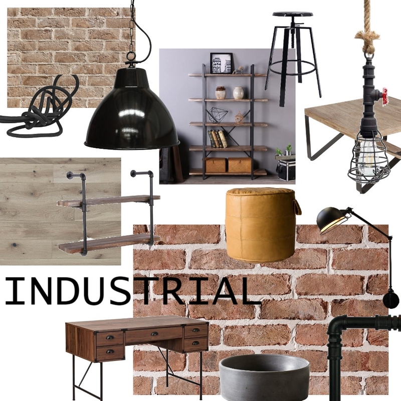 Industrial Mood Board by eloisesmith on Style Sourcebook