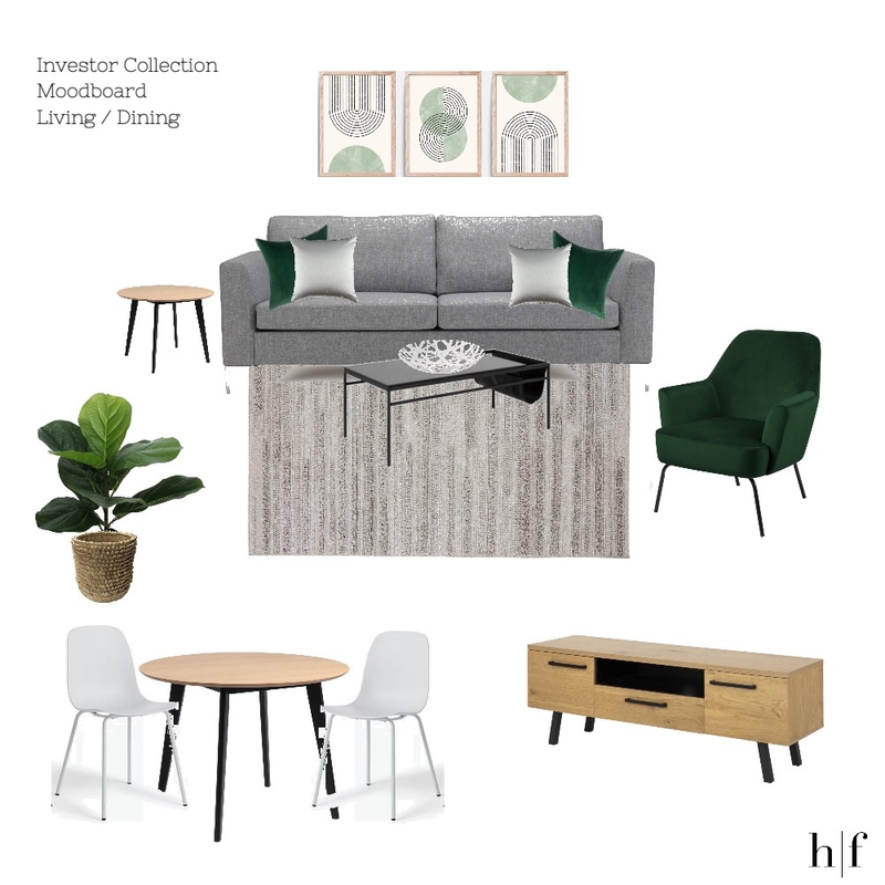 Investor Collection Sample Moodboard A Mood Board by H | F Interiors on Style Sourcebook