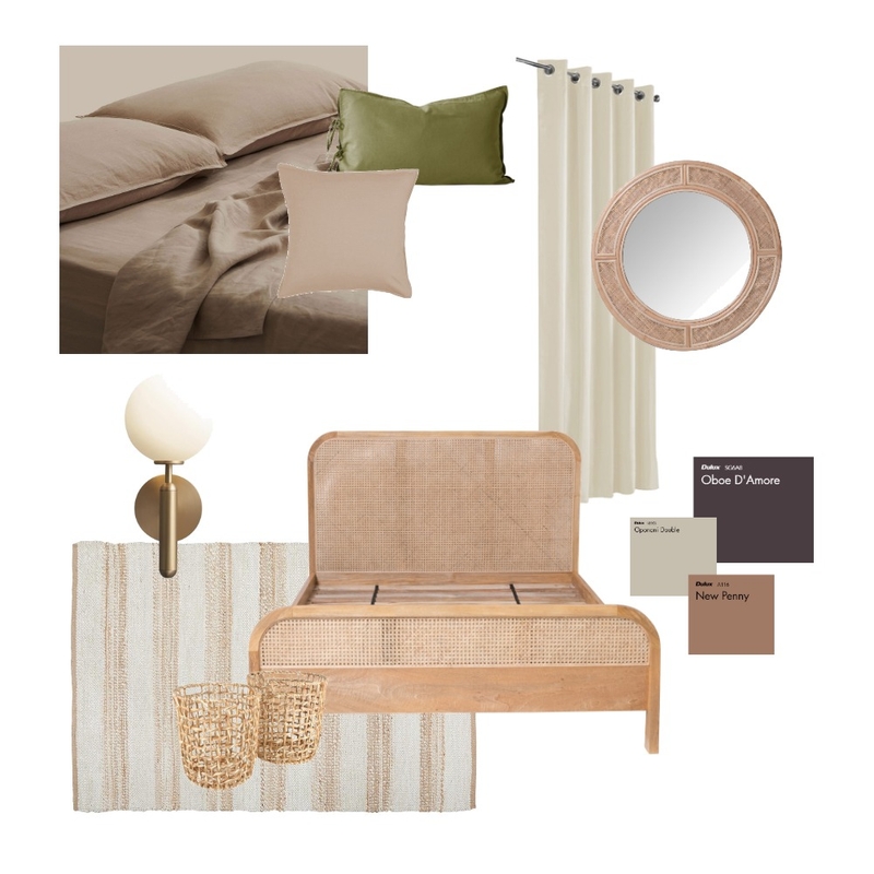 Boho Bedroom Mood Board by Mary Saldevar on Style Sourcebook