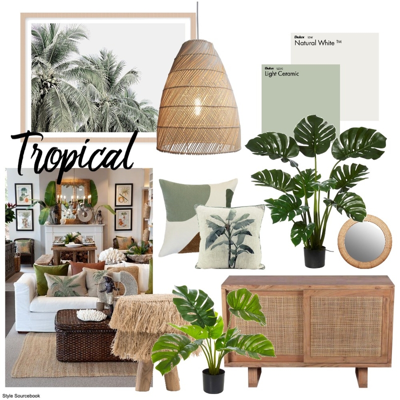 Tropical Interiors Mood Board by Brie on Style Sourcebook