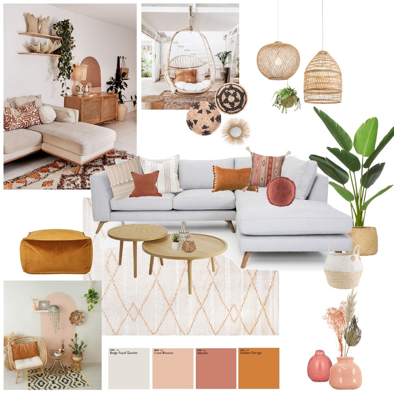 Boho Living Mood Board by Svea Deutsch on Style Sourcebook