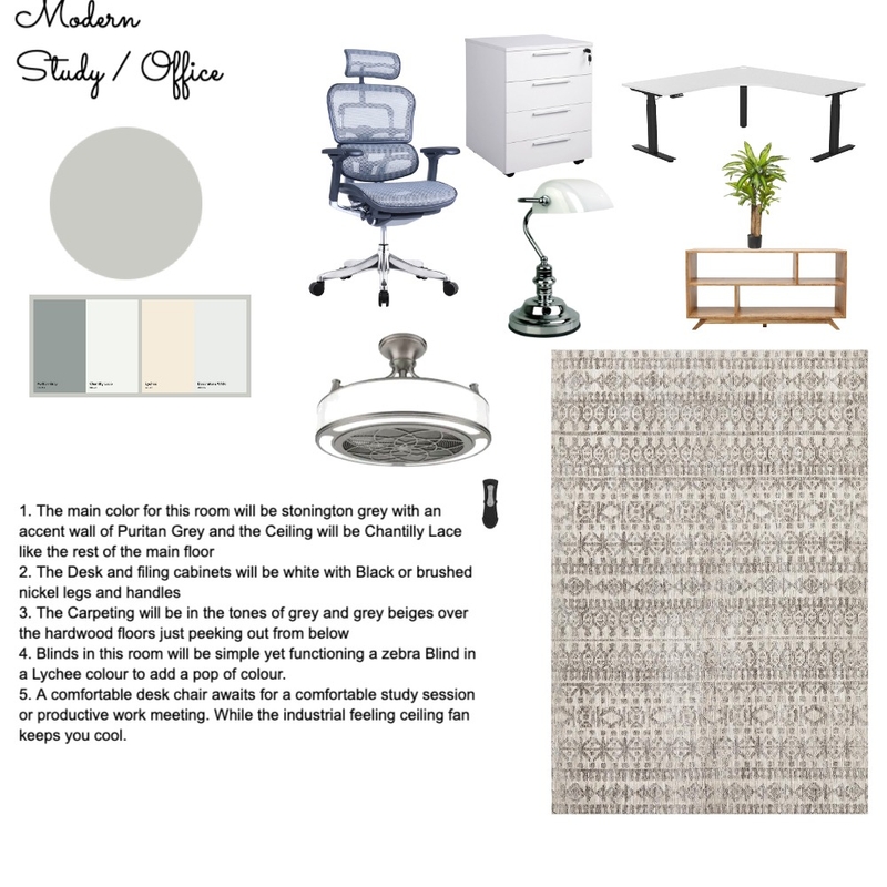 Study and Office Mood Board by Christine Bilan on Style Sourcebook