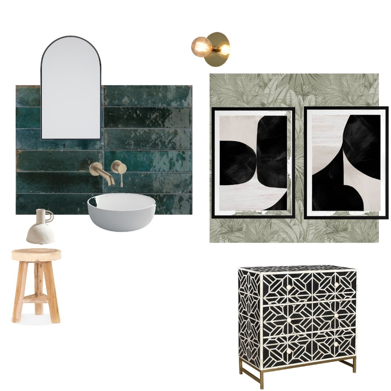 Tropical Mediterranean Bathroom Mood Board by Atalya Yeshayahu on Style Sourcebook