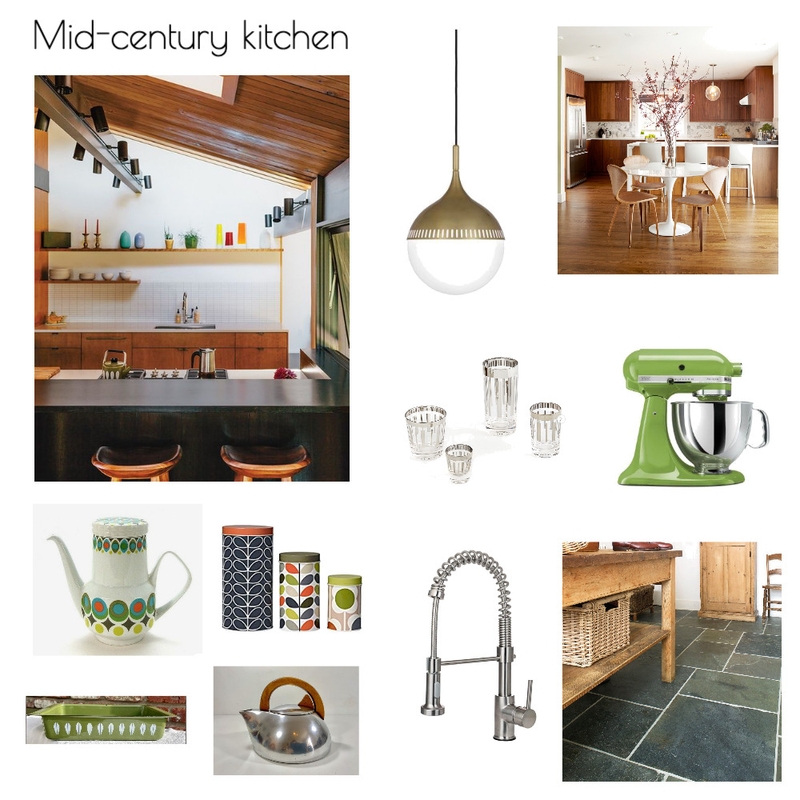 Midcentury kitchen Mood Board by paulamclark on Style Sourcebook