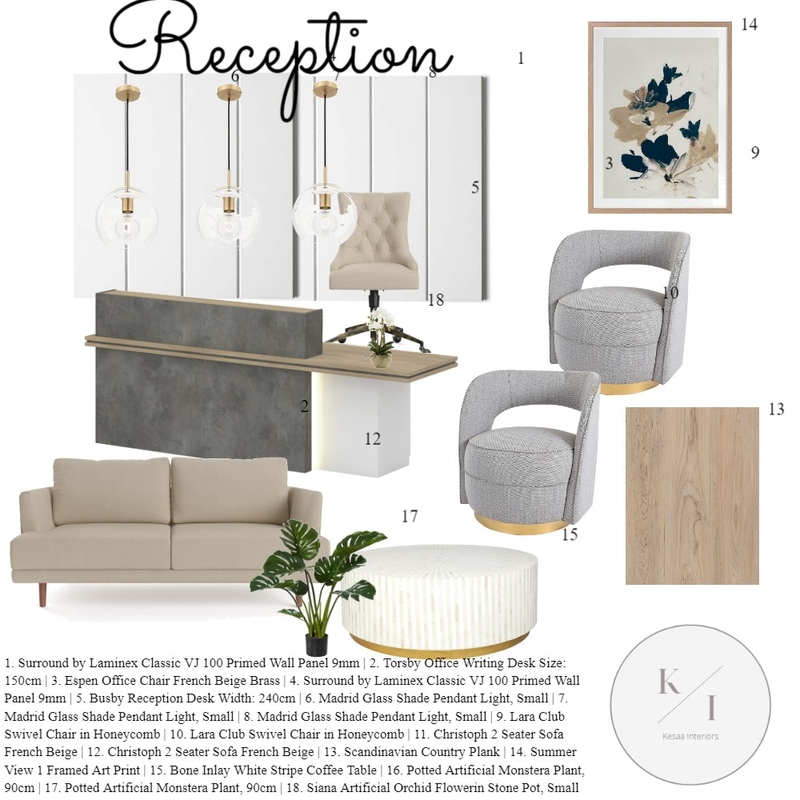 Law Office Reception Mood Board by Kesaa Interiors on Style Sourcebook