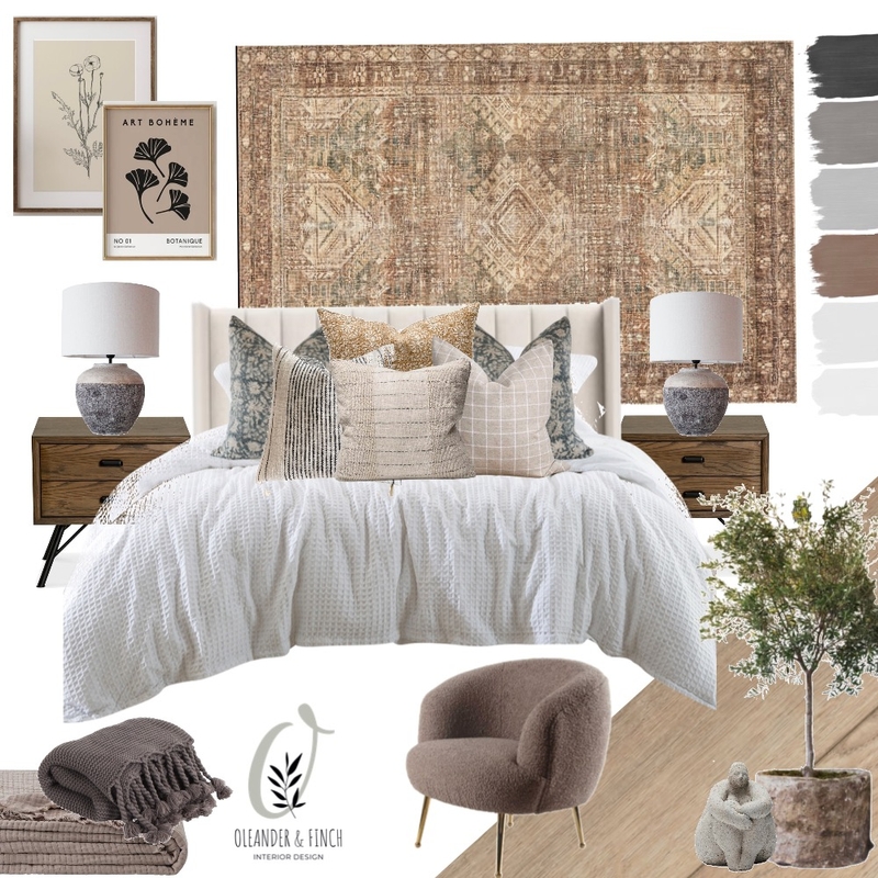 Lennox Master Bedroom _ Sandringham Mood Board by Oleander & Finch Interiors on Style Sourcebook