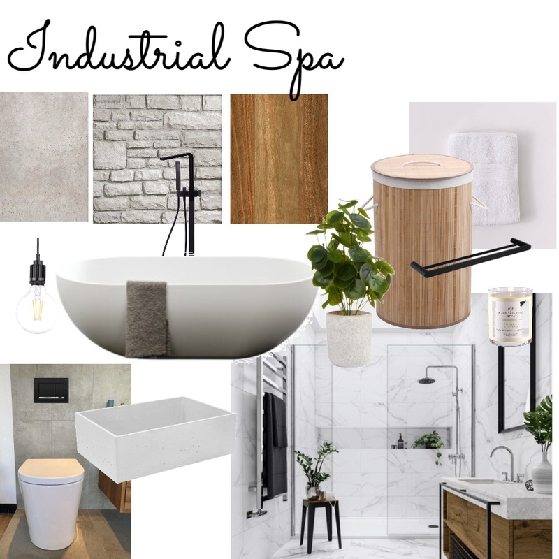 Industrial spa Mood Board by gd442 on Style Sourcebook