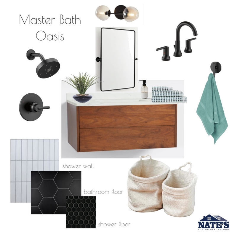 Master bath Oasis Mood Board by lincolnrenovations on Style Sourcebook