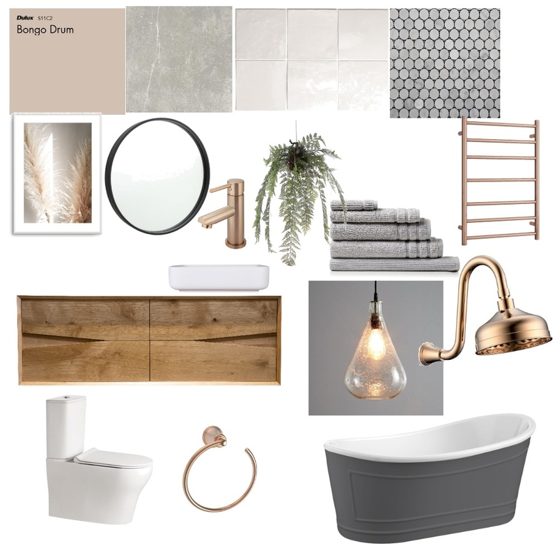 Bathroom with warm tones Mood Board by KEH80 on Style Sourcebook