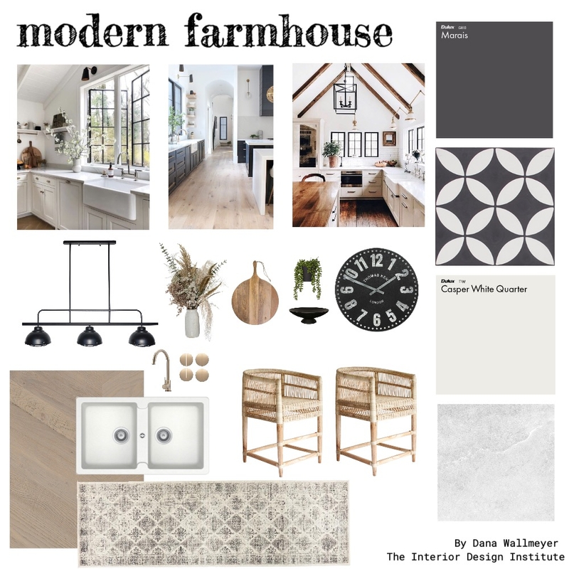 Modern Farmhouse Mood Board by danawallmeyer on Style Sourcebook