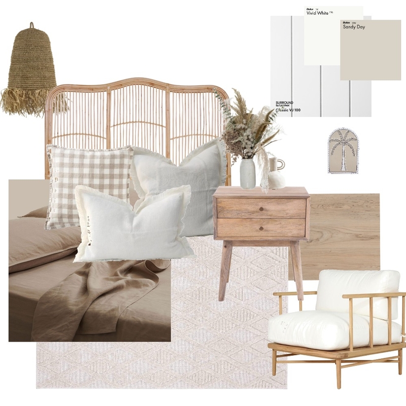 coastal bohemian bedroom Mood Board by Zenn House on Style Sourcebook