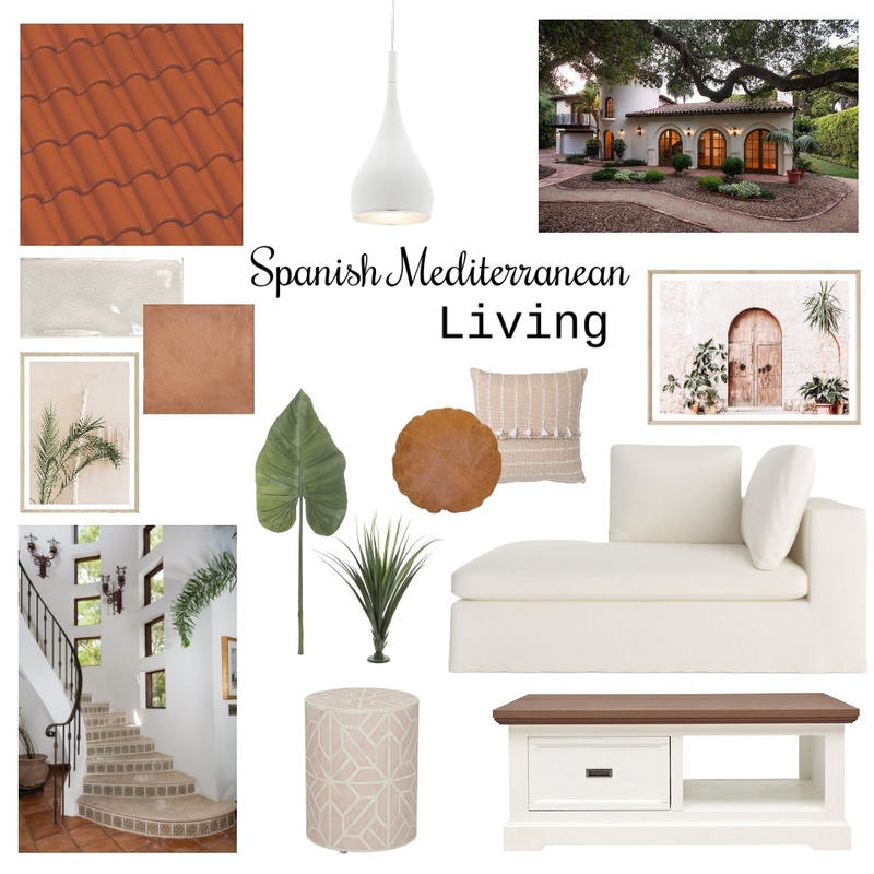 Spanish Mediterranean Living Mood Board by Amber Fryza on Style Sourcebook