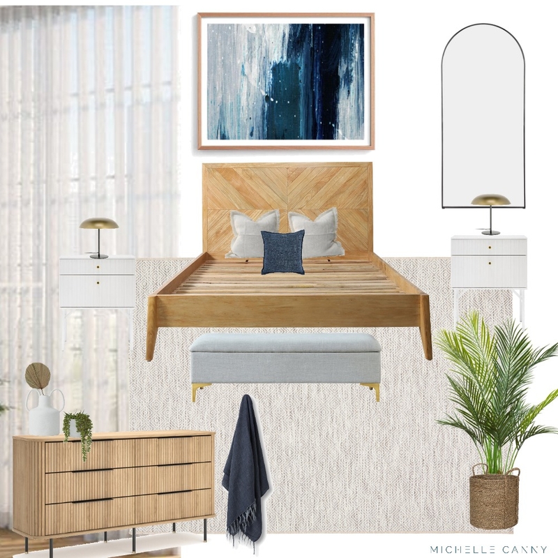 Draft Bedroom Mood Board - Veronika and Kevin Mood Board by Michelle Canny Interiors on Style Sourcebook