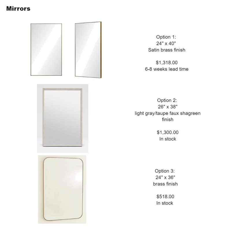 Rutz bathroom mirrors Mood Board by Intelligent Designs on Style Sourcebook