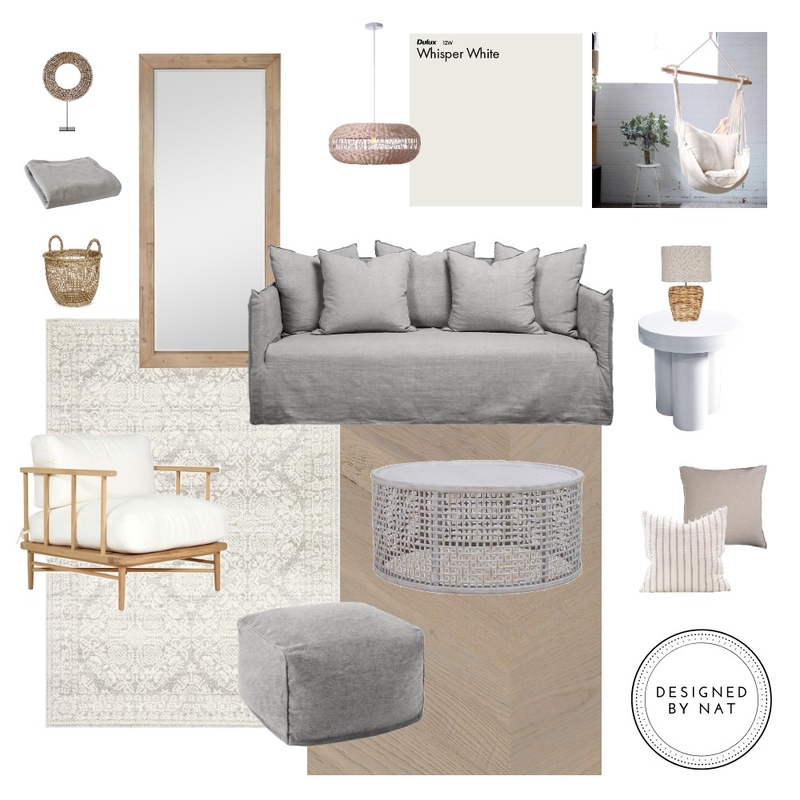 Natural Contemporary Mood Board by Designed By Nat on Style Sourcebook