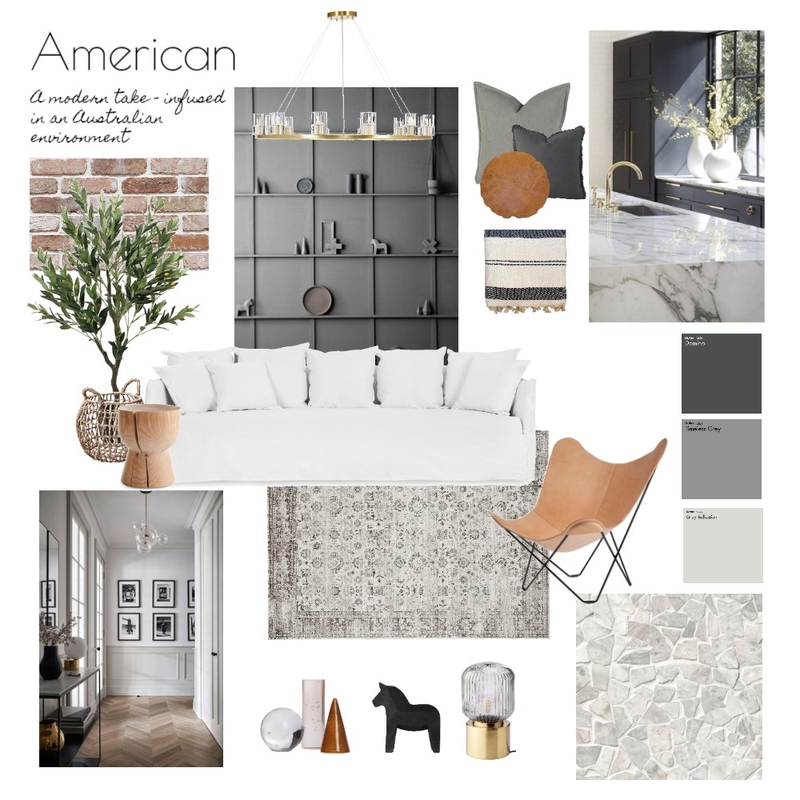 Modern American Mood Board by Sharna Seymour on Style Sourcebook