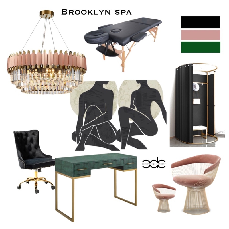 Spa Design Concept Mood Board by Cashe Design Company, LLC on Style Sourcebook