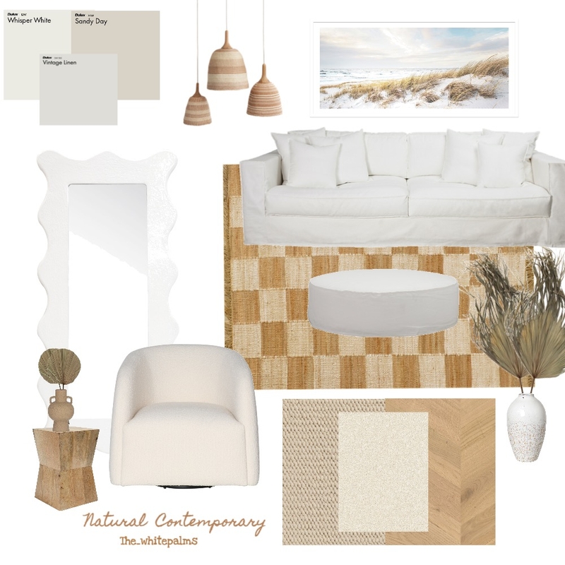 Natural Contemporary Mood Board by Sage & Cove on Style Sourcebook