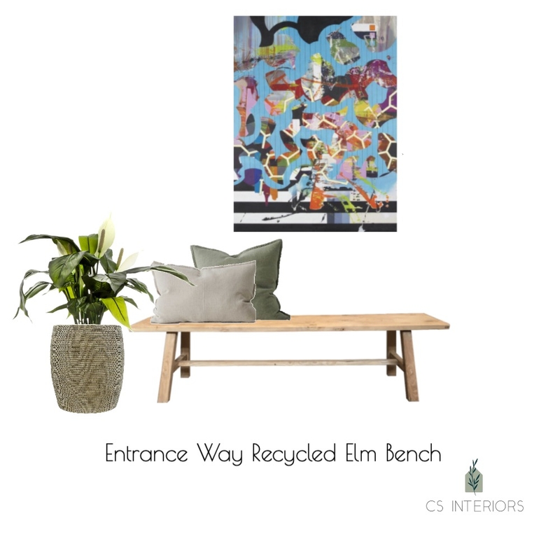 Entrance Way-  Recylcled Elm Bench Mood Board by CSInteriors on Style Sourcebook