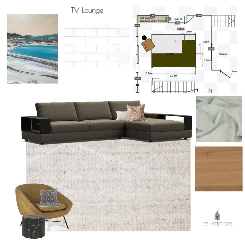 TV Lounge- with Duke Rug and Right Chaise Mood Board by CSInteriors on Style Sourcebook