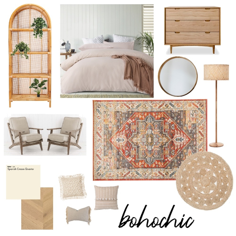 boho bedroom Mood Board by avavecc on Style Sourcebook