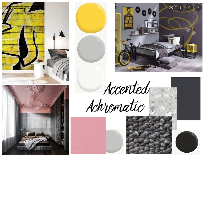 Accented Achromatic Mood Board by Leafyseasragons on Style Sourcebook