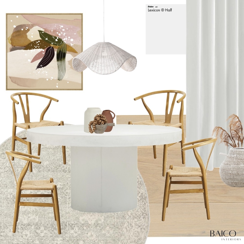 Natural Contemporary Dining Mood Board by Baico Interiors on Style Sourcebook