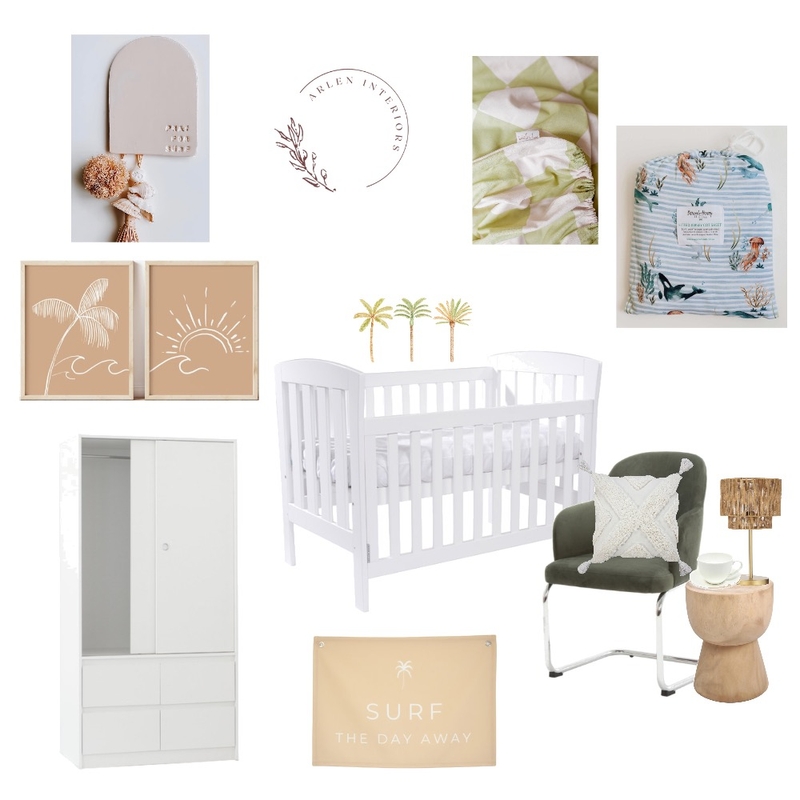 Reef's Nursery Mood Board by Arlen Interiors on Style Sourcebook