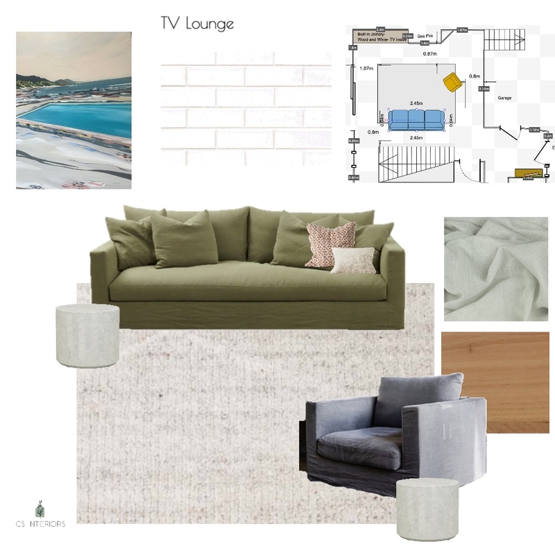 TV Lounge- with Duke Rug and MCM Milan Sofas Mood Board by CSInteriors on Style Sourcebook