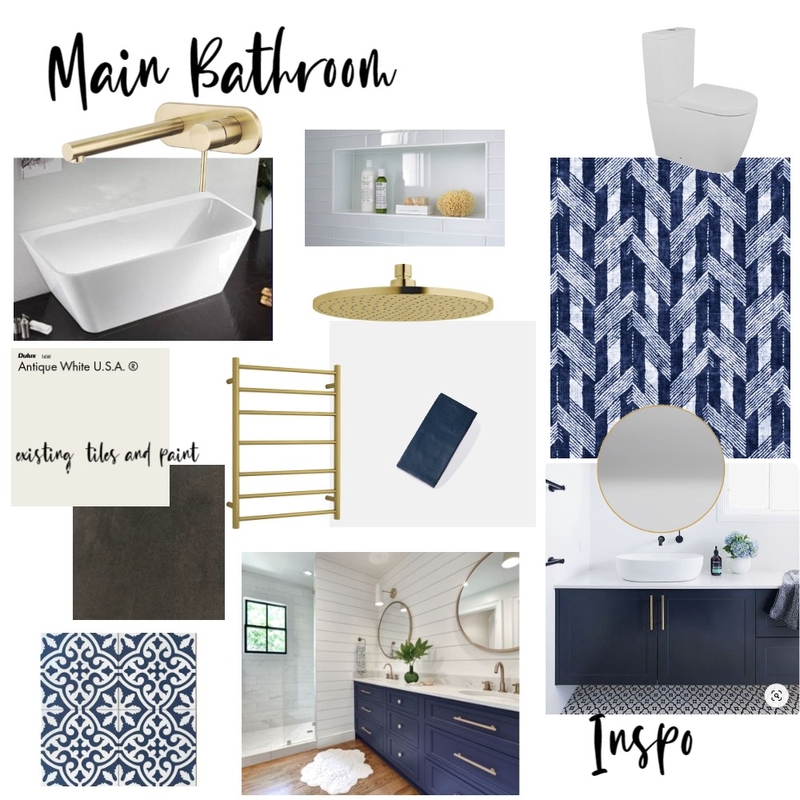 Main Bathroom Mood Board by KateLT on Style Sourcebook