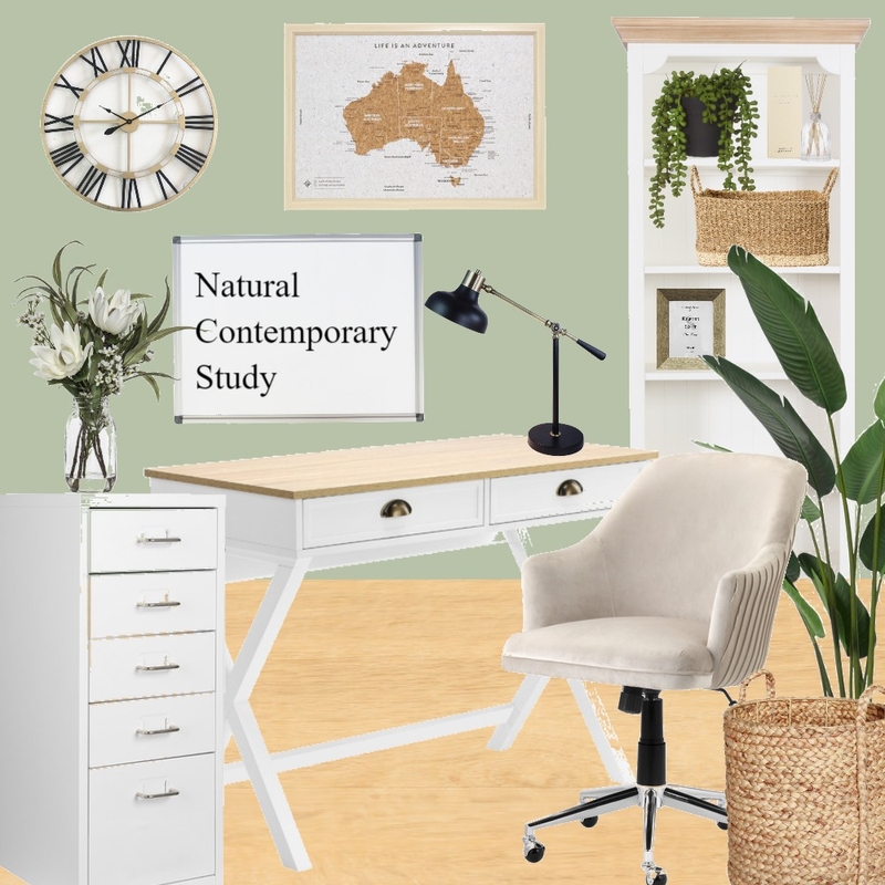 NATURAL CONTEMPORARY STUDY Mood Board by L-A on Style Sourcebook