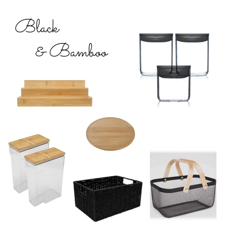 Black & Bamboo pantry Mood Board by KristenB on Style Sourcebook