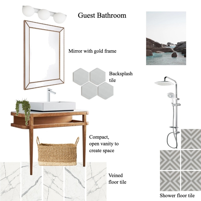 Ryan 3 Guest Bathroom Mood Board by STK on Style Sourcebook