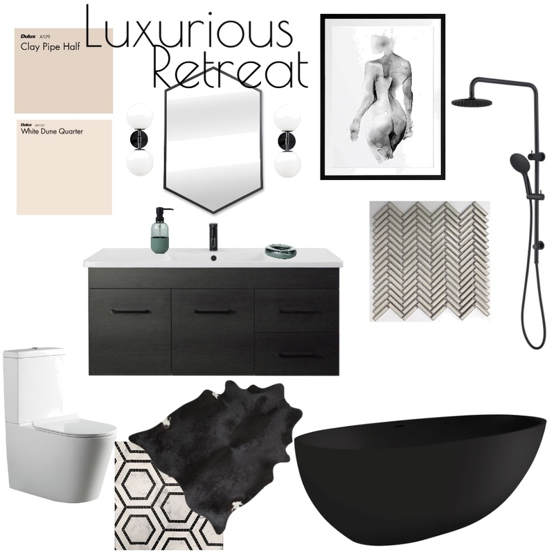 Luxurious Retreat Mood Board by Lachance Designs on Style Sourcebook