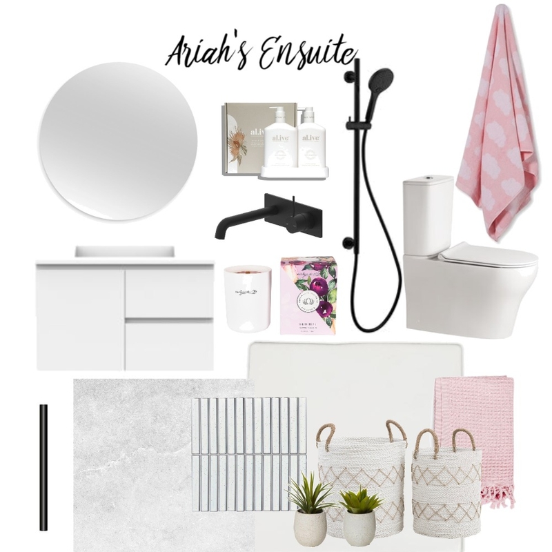 Ariah's Ensuite Mood Board by Kathy H on Style Sourcebook