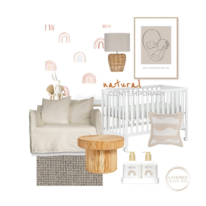 NATURAL CONTEMPORARY NURSERY Mood Board by Layered Interiors on Style Sourcebook