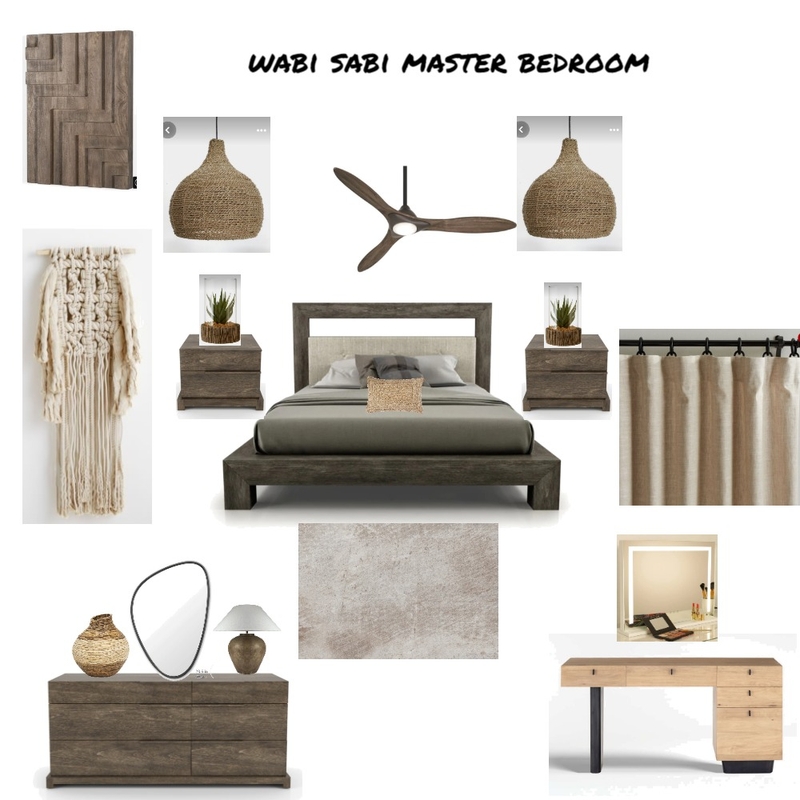 wabi sabi master bedroom Mood Board by LisaDevyne on Style Sourcebook