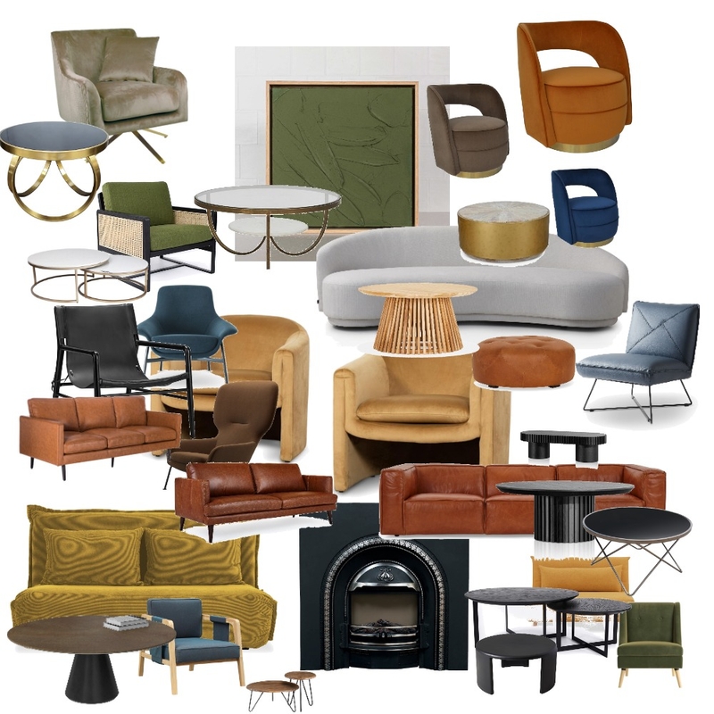 Mid-century Living Room Mood Board by s60001004 on Style Sourcebook